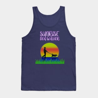 Sunrise Dog Walker Tank Top